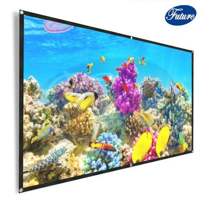 Simple Projection Screen for Indoor and Outdoor Projection Traveling Camping - Matt White 60 inch 4:3