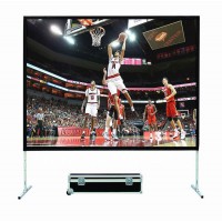 150Inch 16:9 Fast foldable projection screen/Easy fold screen front and back projection