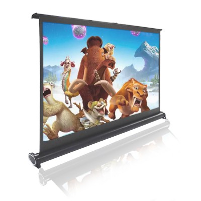 Futue miniature 40 Inch desktop Projection Screen small size Portable Meeting Home Theater Easy to Carry and Install-4:3