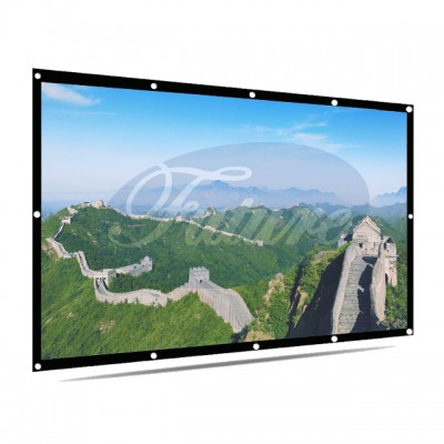 72:" 4:3 Wall Mounted Front & Rear Window Projection Screen PVC  Indoor Outdoor Suitable for HDTV/Sports/Movies/Presentations