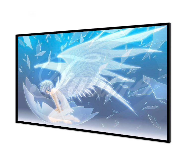 120 Inch 4k 16:9 HD, Frame Fixed Anti-Crease Projector Screen For Home Theater