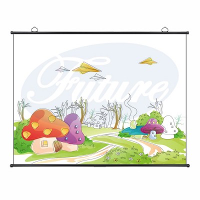 60 Inches 4:3 Front & Rear Map Type Projection Screen Foldable for Home Indoor Outdoor