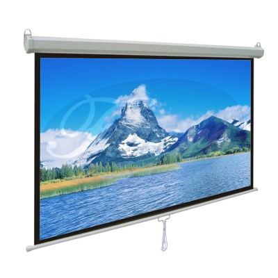 92 Inch 4:3 Video Format Easy Install Manual Projection Screen /High Quality Home Theater Projector Screen